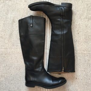 Enzo Angiolini Black Leather Boots Size 7